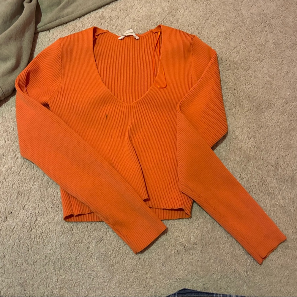 orange long sleeve